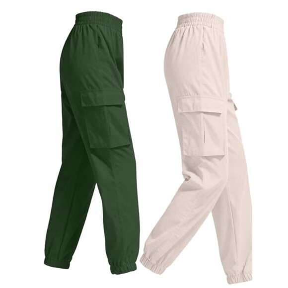 2 Piece Elastic Waist Cargo Pants - Picture 10 of 16